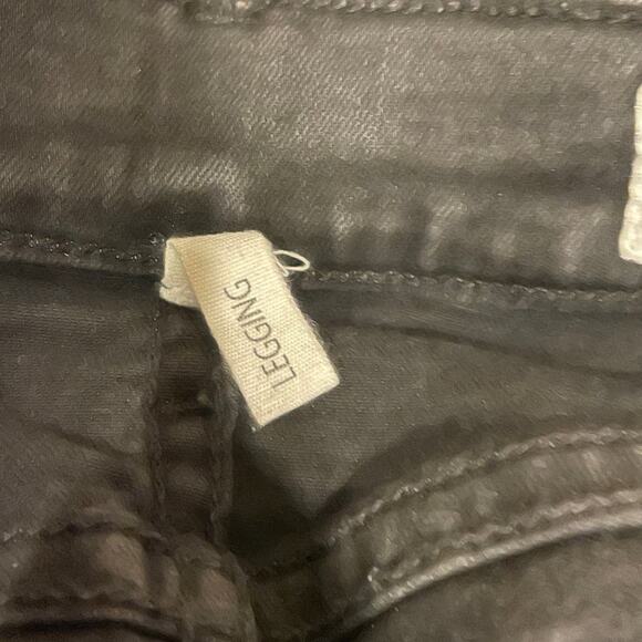 Rag & Bone Legging Jean Womens 25 Black Distressed Denim Goth Emo Skinny - Picture 6 of 8